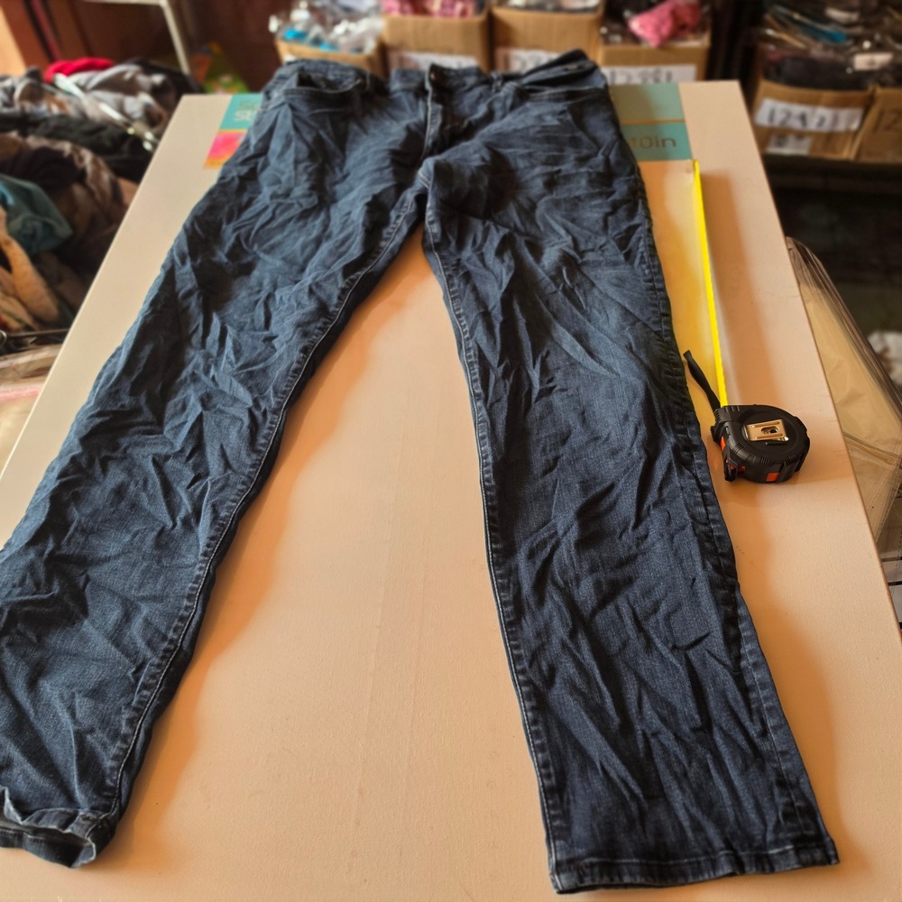 Mavi Zach Straight Leg Jeans Mens 36x32 Dark Wash Blue Stretch Denim 13935
